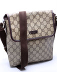 GCCI  GG Supreme Flap Messenger Brown