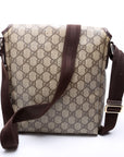 GCCI  GG Supreme Flap Messenger Brown