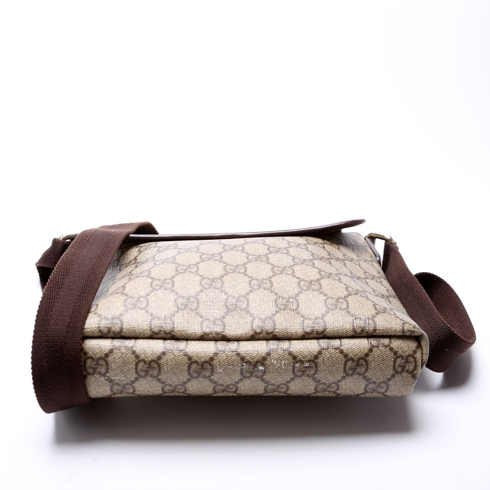 GCCI  GG Supreme Flap Messenger Brown