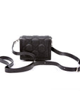 GCCI  GG Nylon Enamel Mini Chain Bag Black