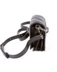 GCCI  GG Nylon Enamel Mini Chain Bag Black