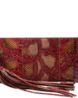 GCCI  Bamboo Tassel Snakeskin Clutch