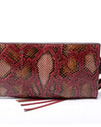 GCCI  Bamboo Tassel Snakeskin Clutch