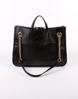 GCCI   Horsebit Large Leather Tote Black