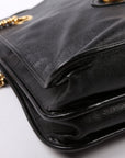 GCCI   Horsebit Large Leather Tote Black
