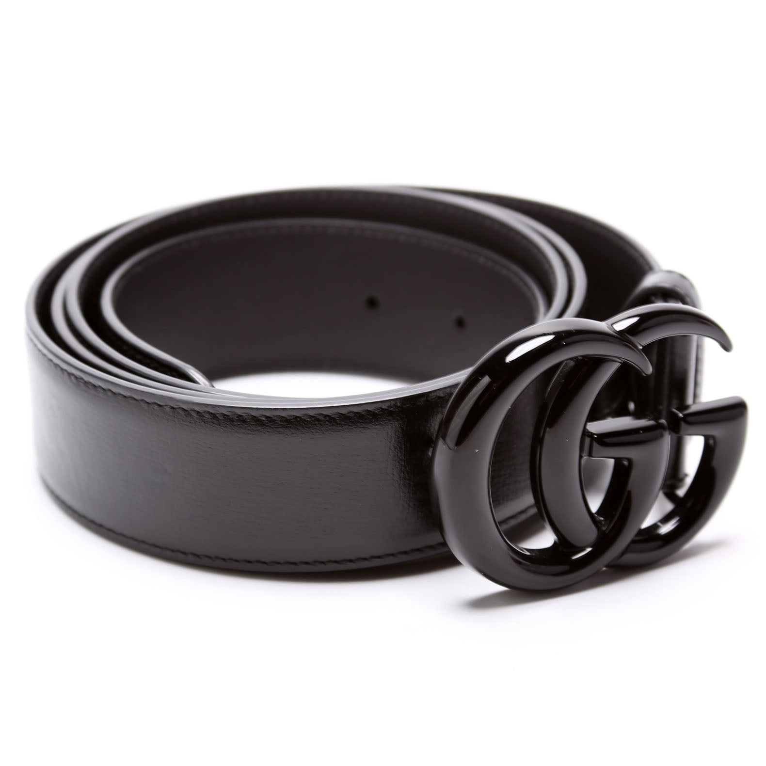 GCCI  GG Marmont Jumbo GG Wide Monochrome Belt Size / Black
