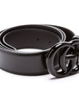 GCCI  GG Marmont Jumbo GG Wide Monochrome Belt Size / Black