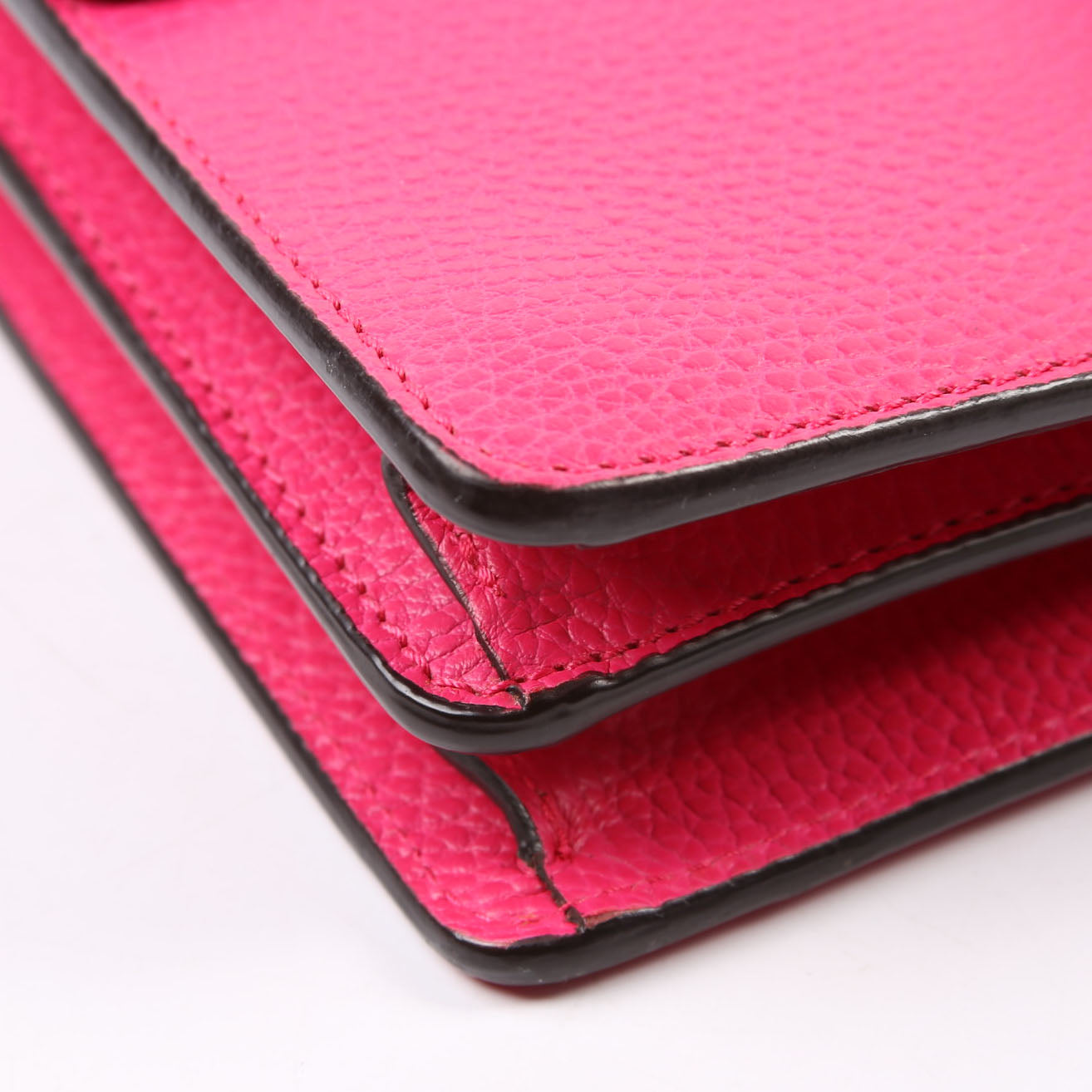 GCCI  Dionysus Leather Shoulder Small Pink