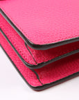 GCCI  Dionysus Leather Shoulder Small Pink