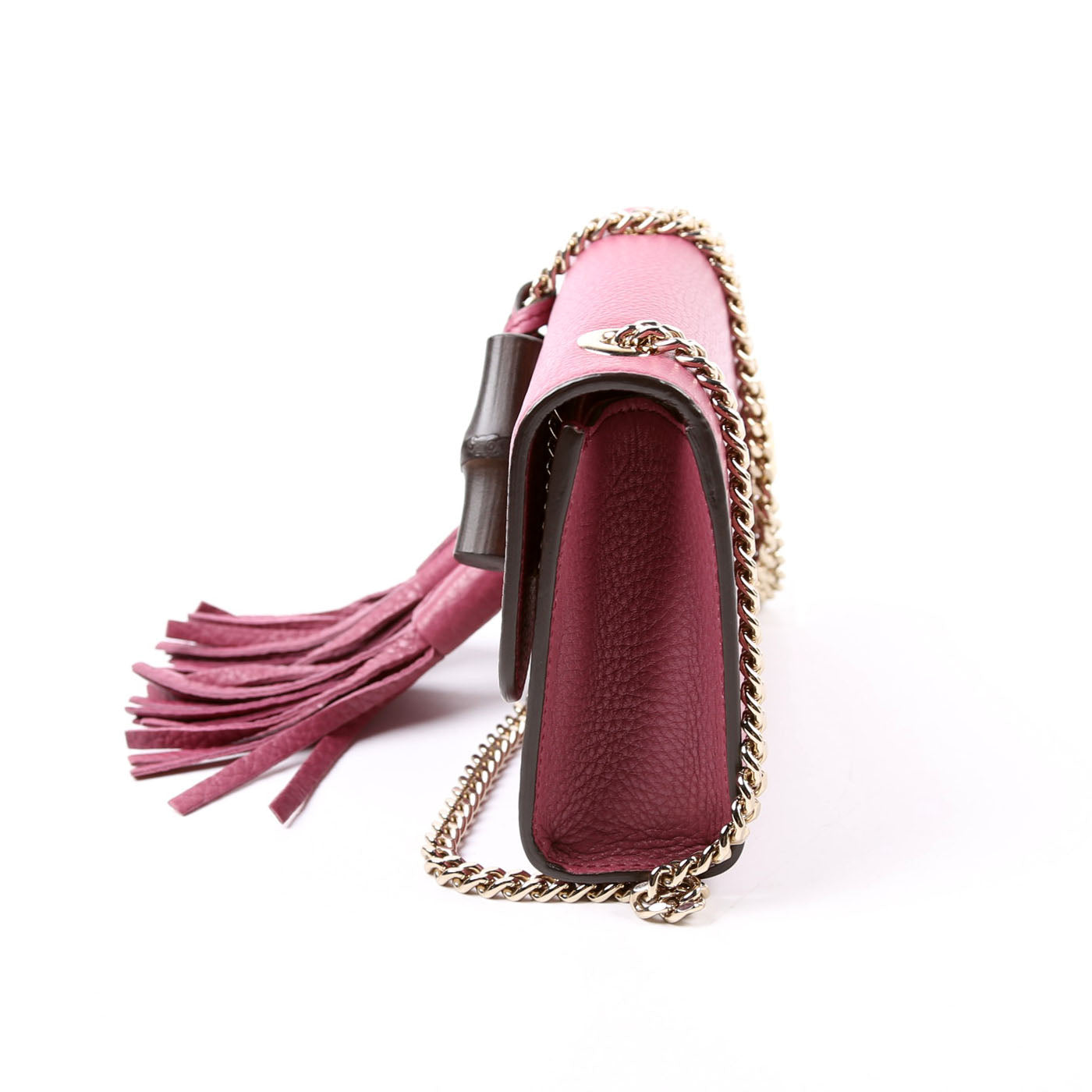 GCCI  Miss Bamboo Tassel Chain Bag Purple