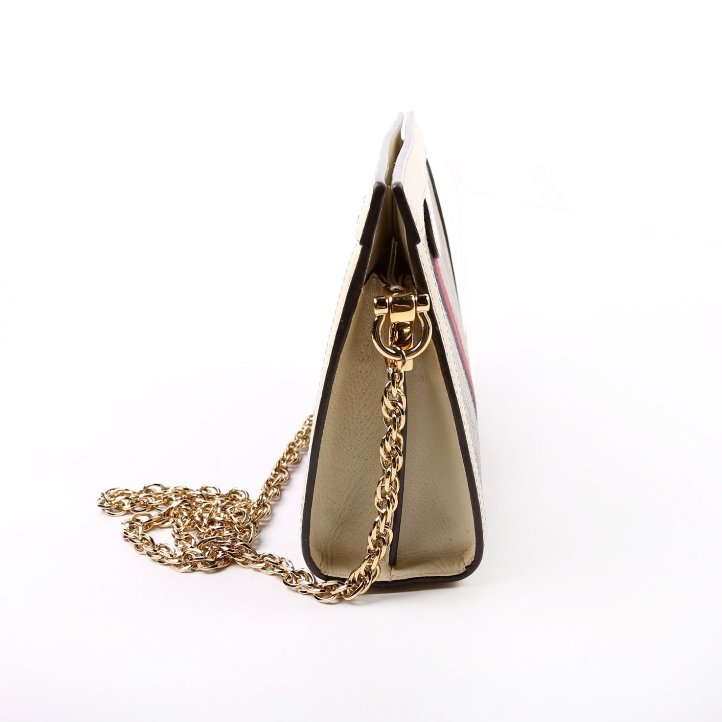 GCCI  GG Supreme Ophidia Small Chain White