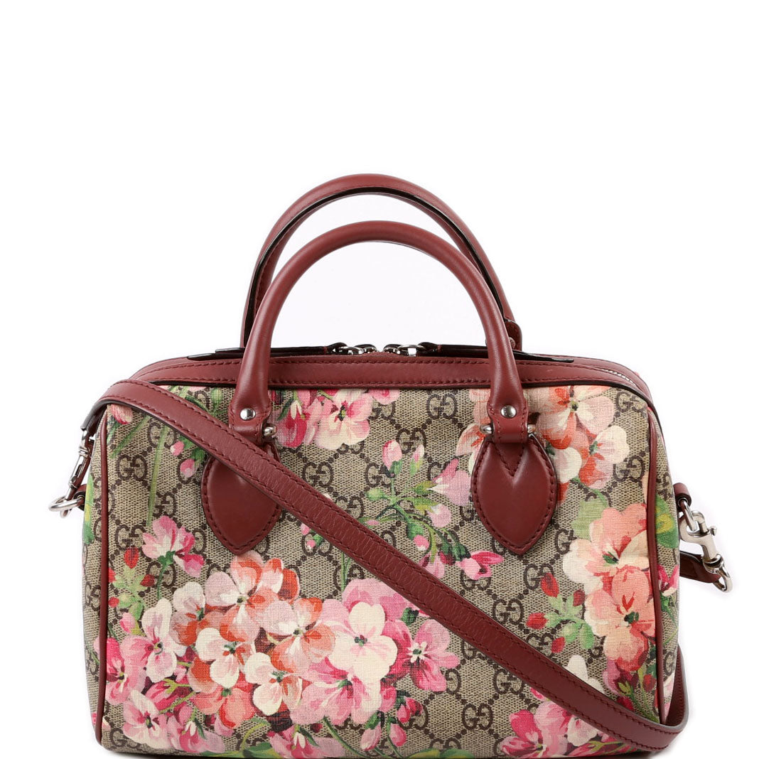 GCCI  GG Supreme Blooms Boston Bag Small