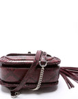 GCCI  Python New Bamboo Top Handle Medium Bag