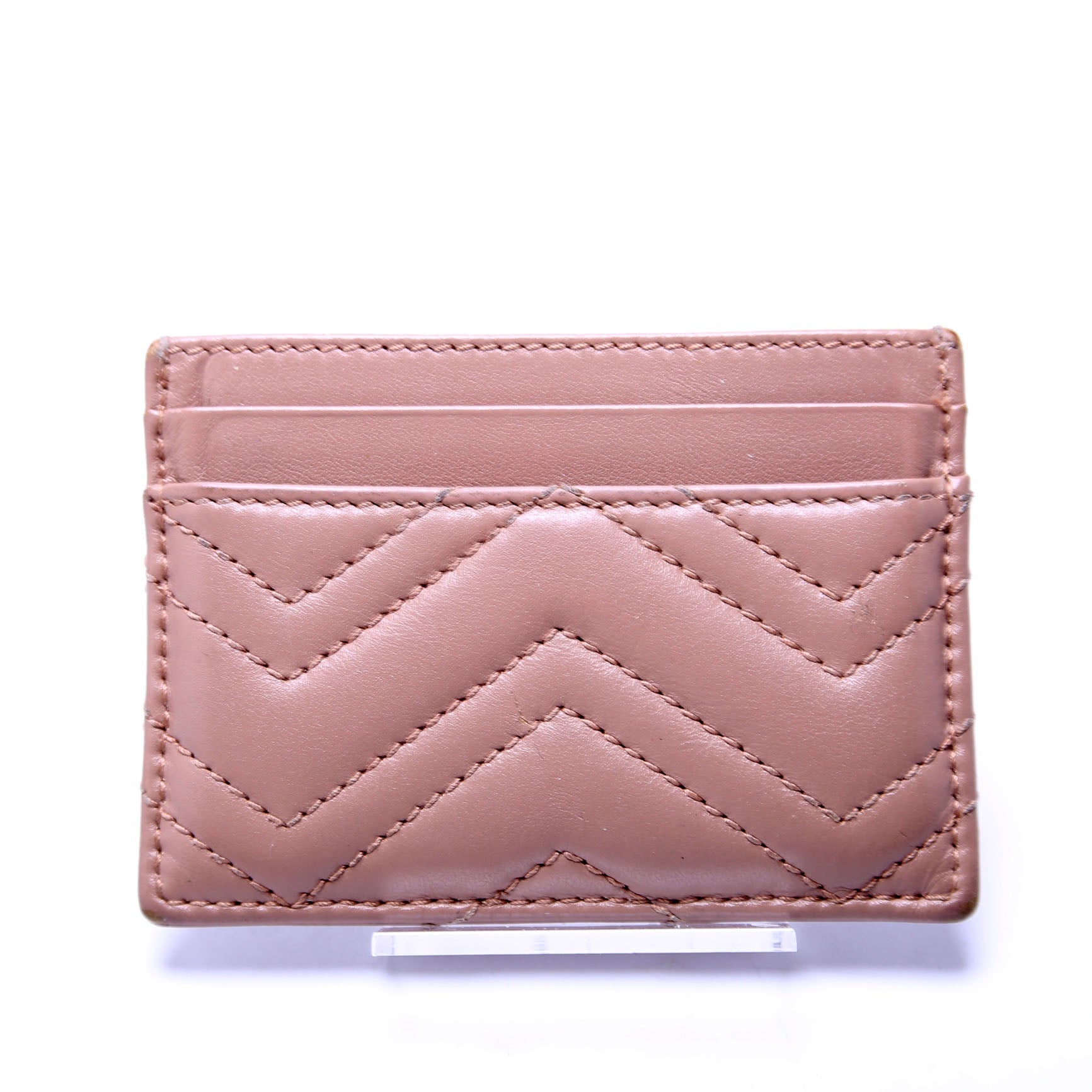 GCCI  GG Marmont Card Holder Beige