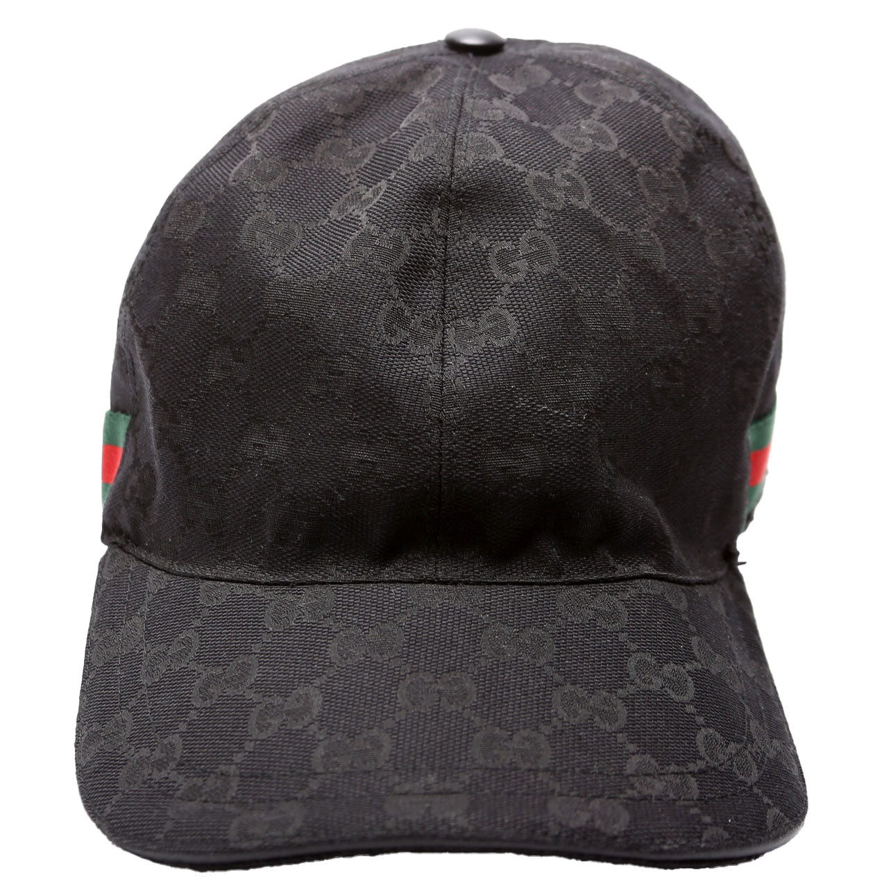 GCCI  GG Canvas Web Cap Hat Size XXL Black