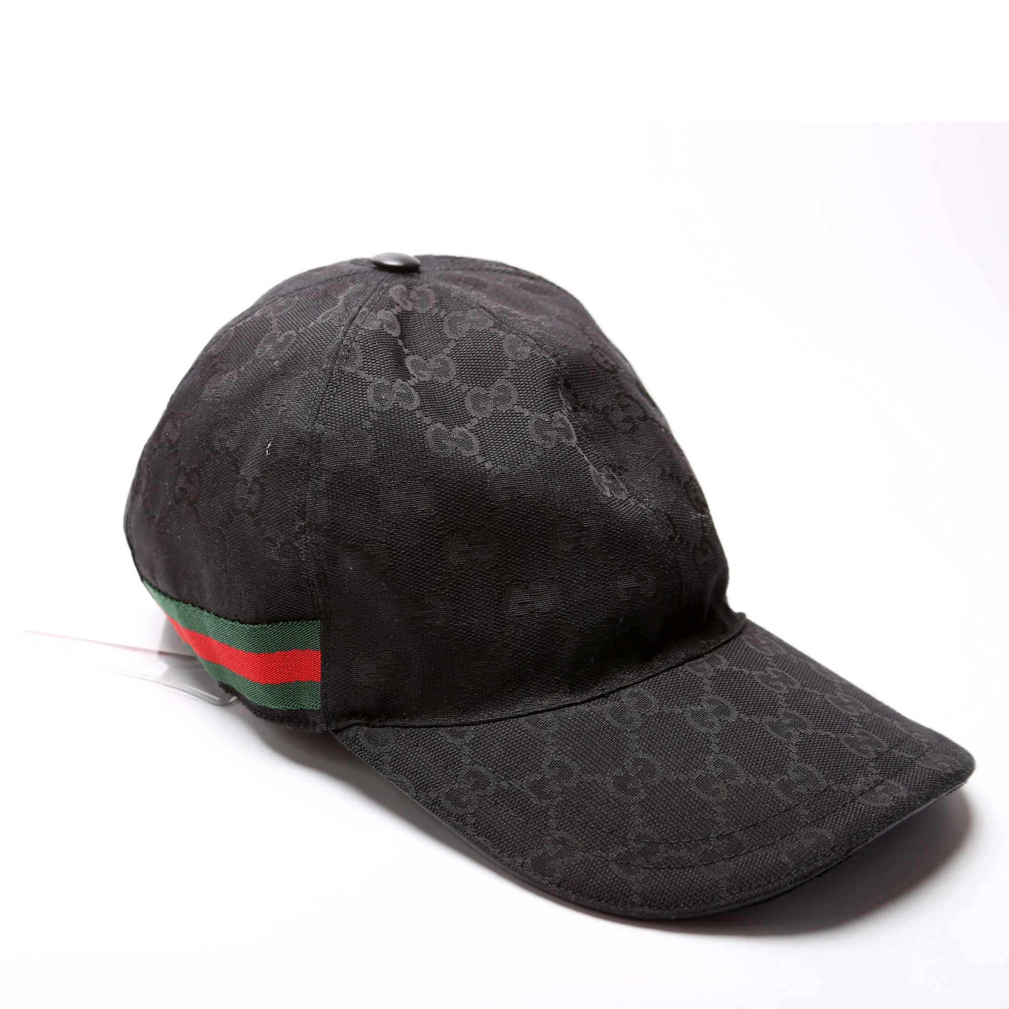 GCCI  GG Canvas Web Cap Hat Size XXL Black