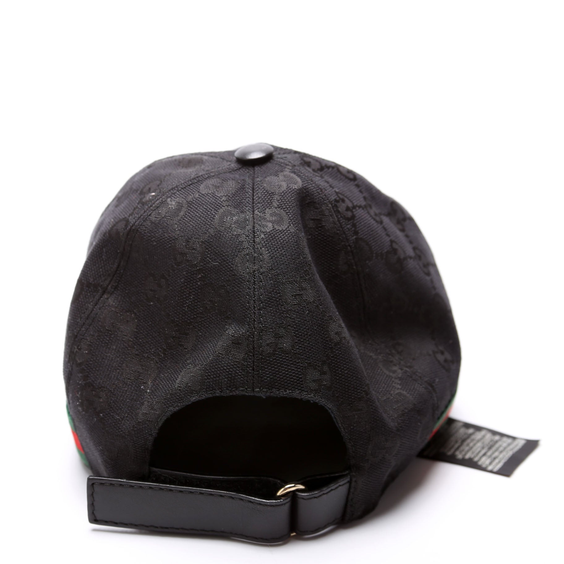 GCCI  GG Canvas Web Cap Hat Size XXL Black