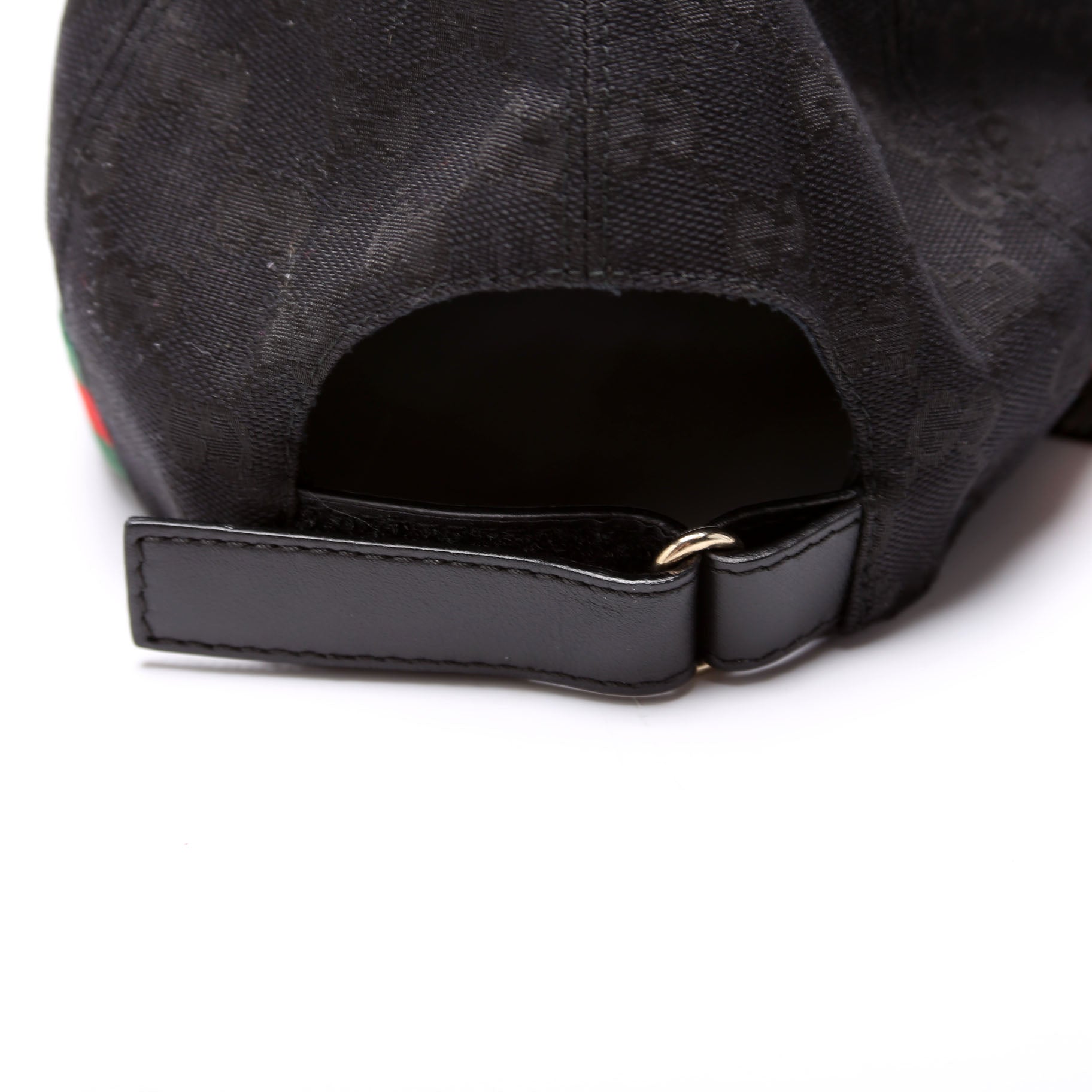 GCCI  GG Canvas Web Cap Hat Size XXL Black