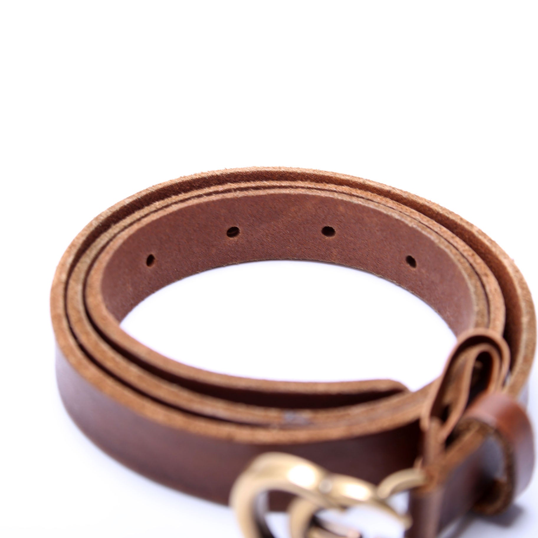 GCCI  GG Marmont Thin Belt Size / Brown