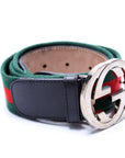 GCCI  GG Web Belt Size / Green/Red