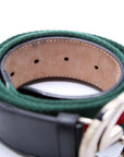 GCCI  GG Web Belt Size / Green/Red