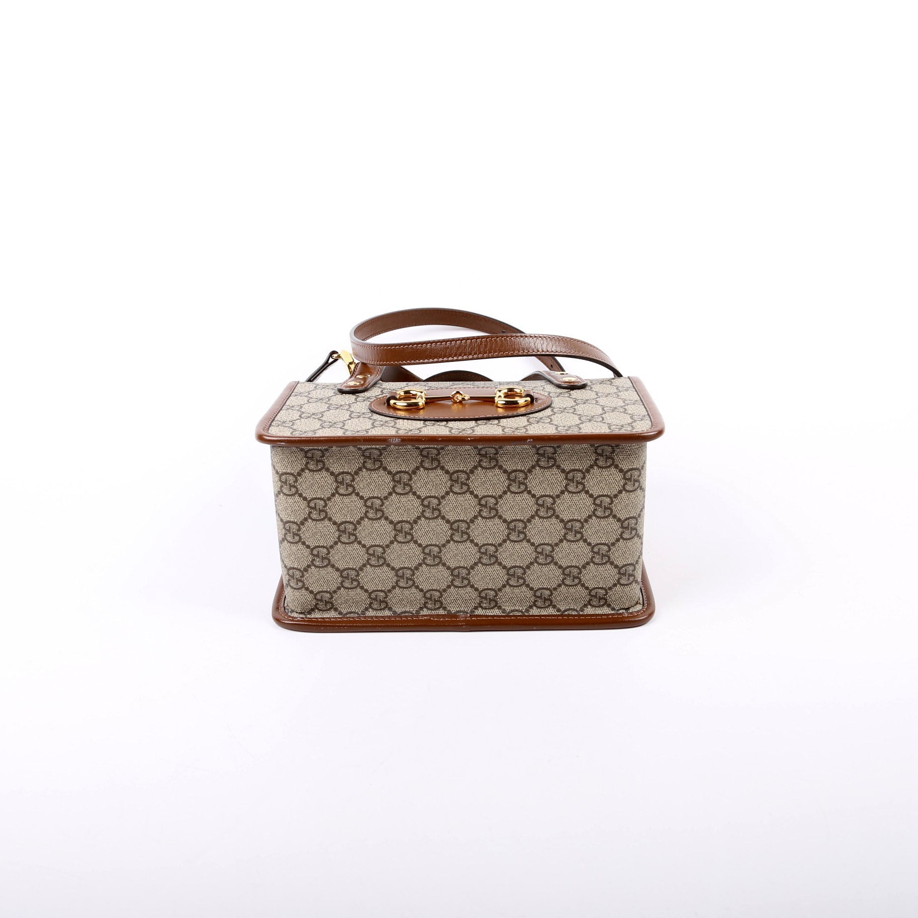 GCCI  GG Supreme  Horsebit Mini Top Handle Bag