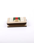 GCCI  Ophidia GG Card Case Wallet Beige