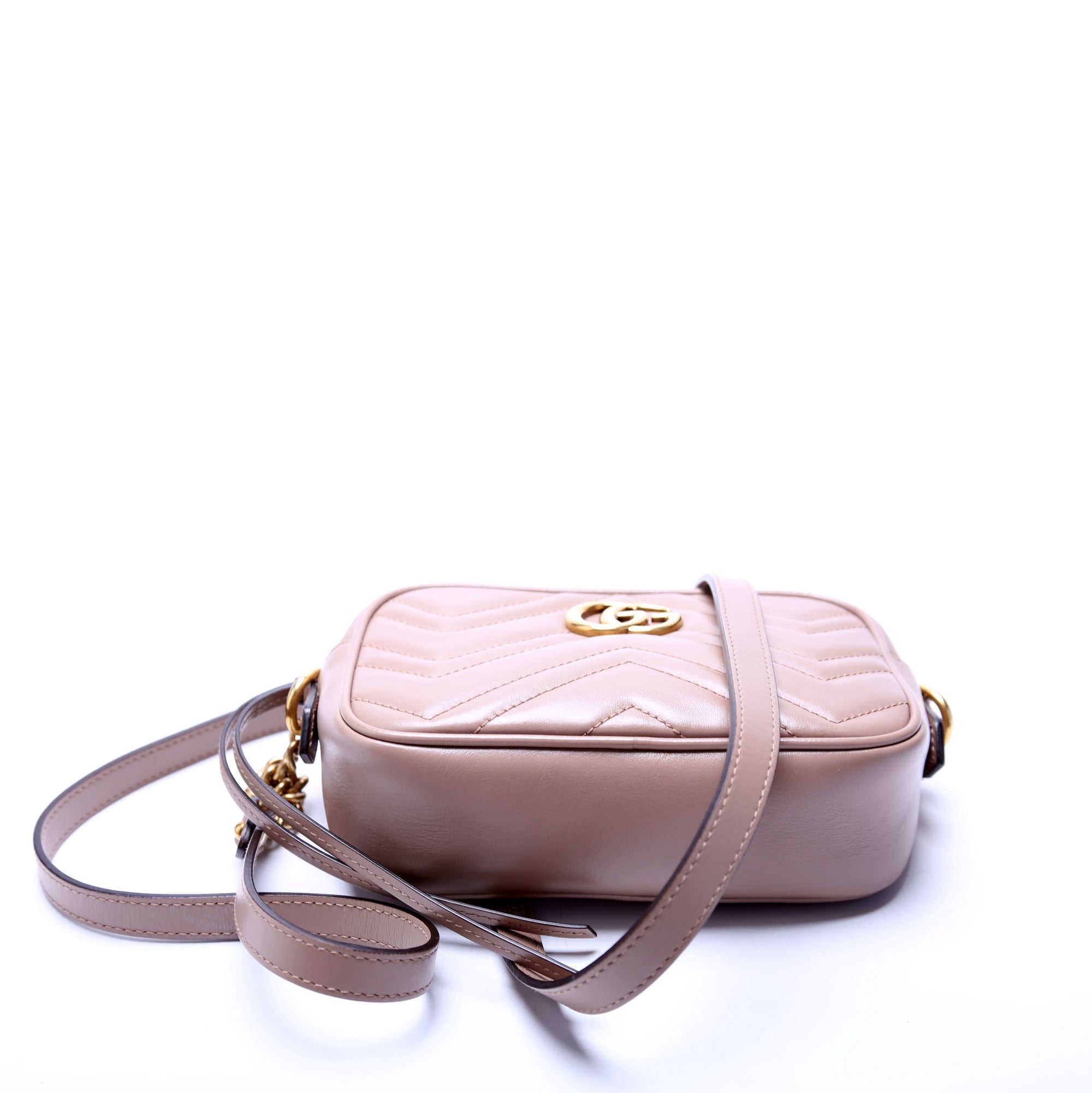 GCCI  Marmont Mini Camera Bag Nude