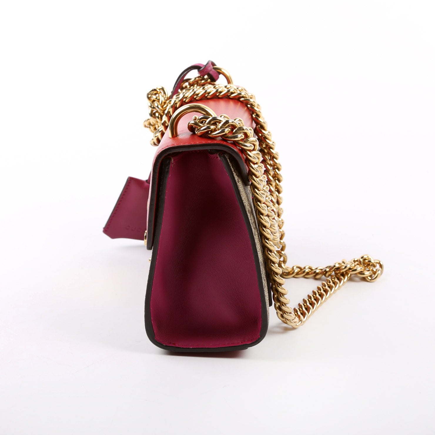 GCCI  Padlock GG Supreme Small Red