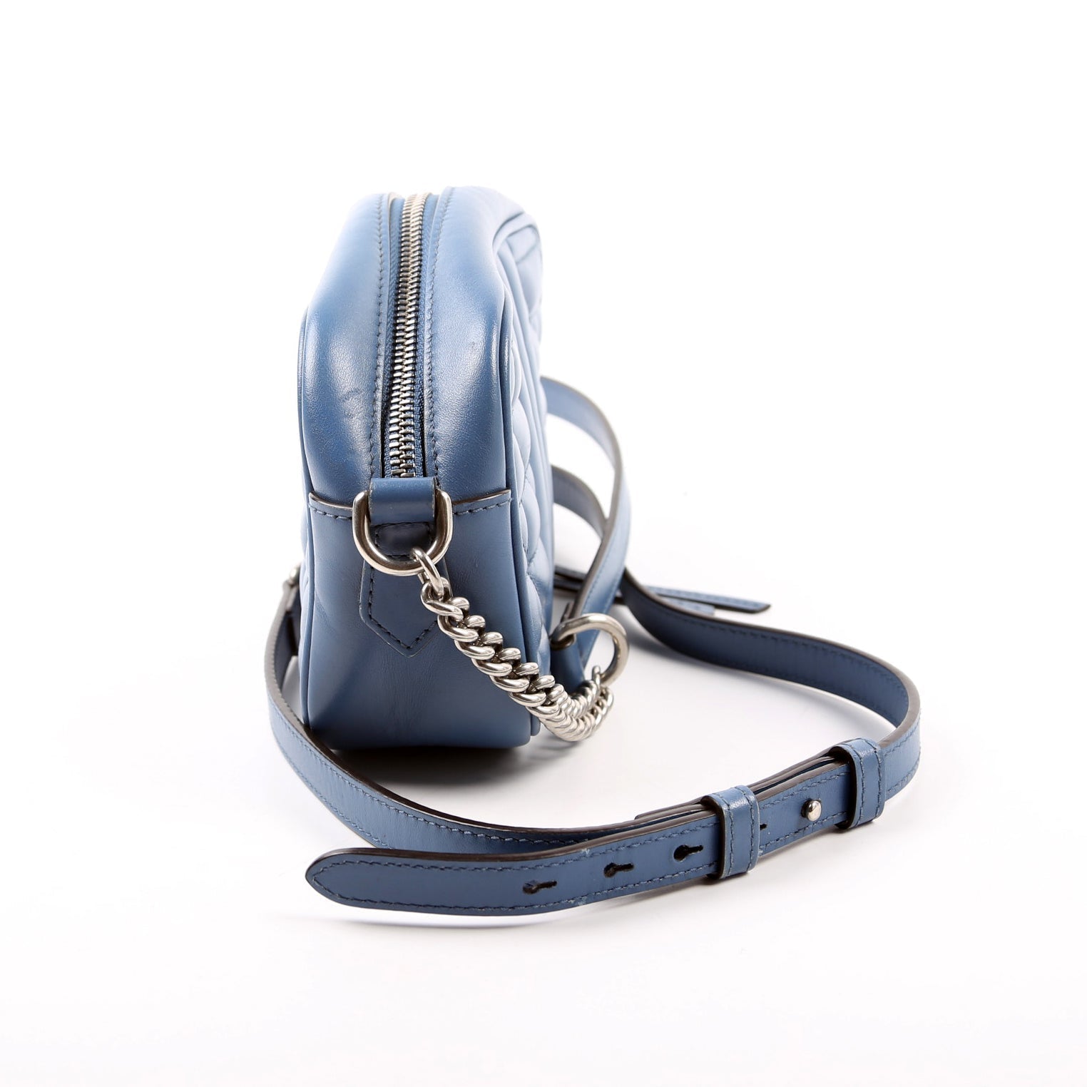 GCCI  Marmont Aria Mini Camera Bag Blue