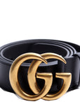 GCCI  GG Marmont Leather Belt Size / Black