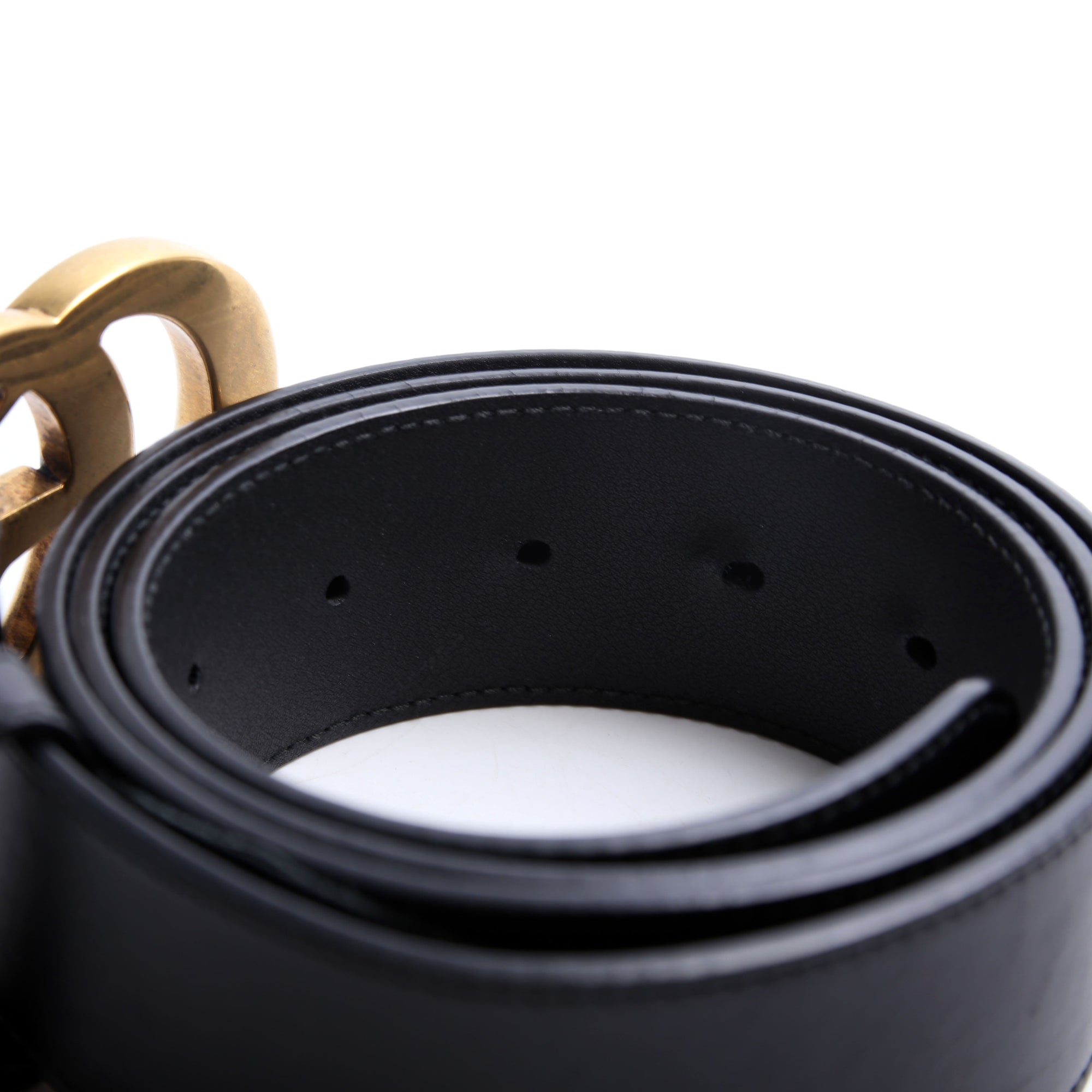 GCCI  GG Marmont Leather Belt Size / Black