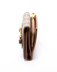 GCCI  Horsebit  GG Supreme Card Case Brown