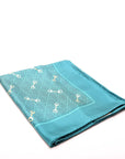 GCCI  GG With Horsebit Silk Square CM Scarf Teal
