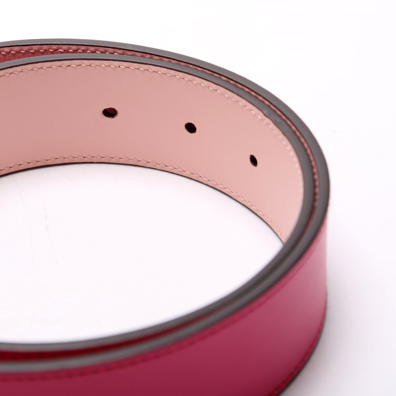 GCCI  GG Marmont Reversible Leather Belt Size / Pink