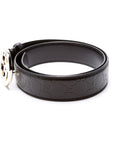 GCCI  Interlocking Leather Belt Size / Black