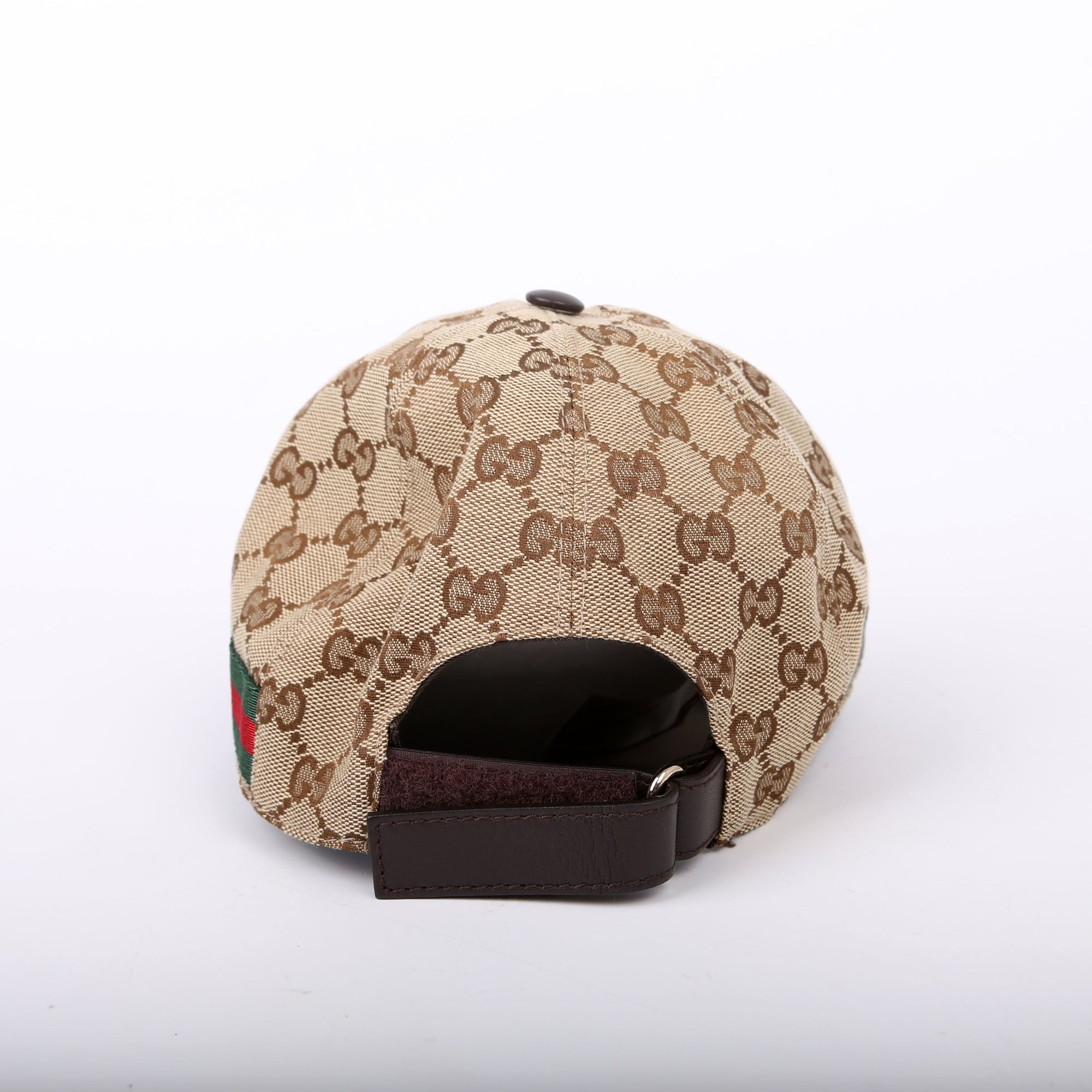 GCCI  GG Canvas Web Cap Size Small Brown