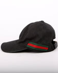 GCCI  GG Canvas Web Hat Size Medium Black