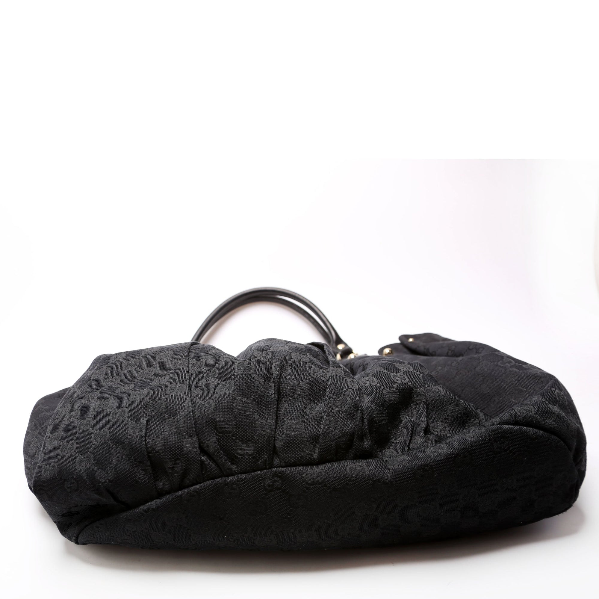 GCCI  GG Canvas Studded Pelham Tote Large Black