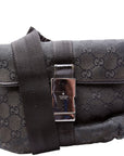 GCCI  GG Canvas Belt Bag Black
