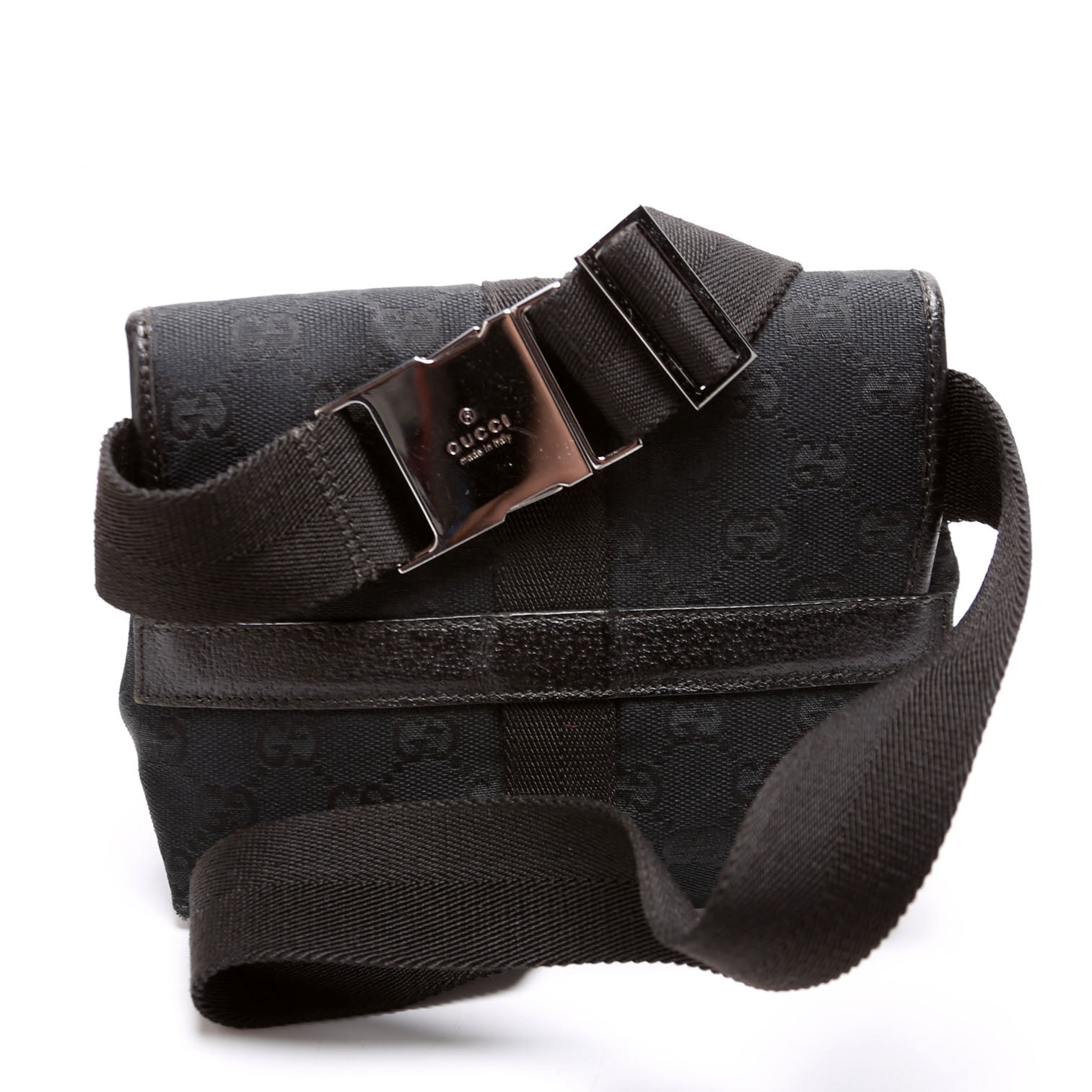 GCCI  GG Canvas Belt Bag Black
