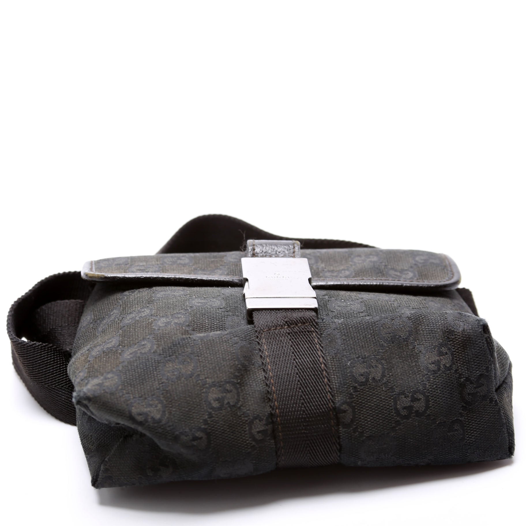 GCCI  GG Canvas Belt Bag Black