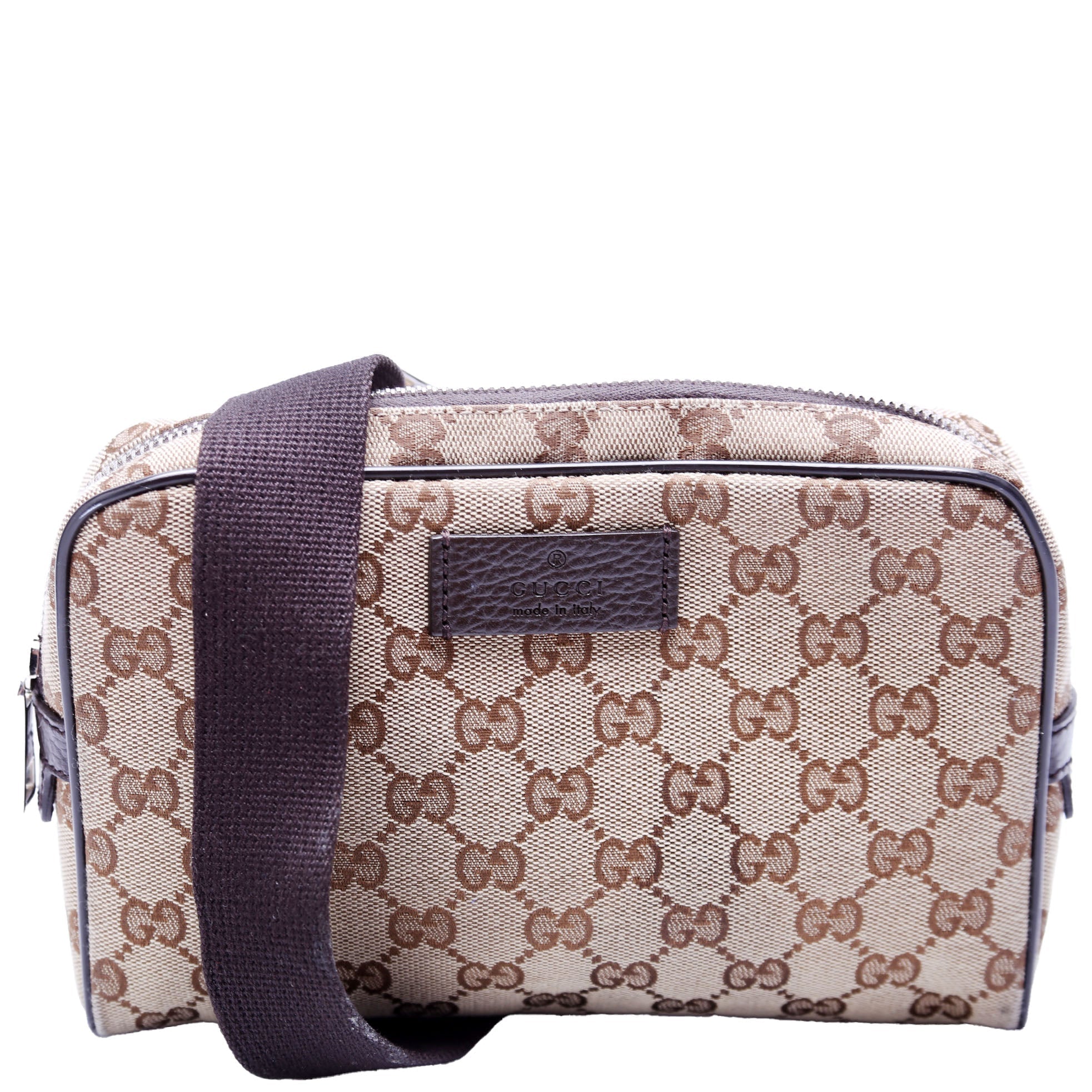 GCCI  GG Canvas Belt Bag Brown