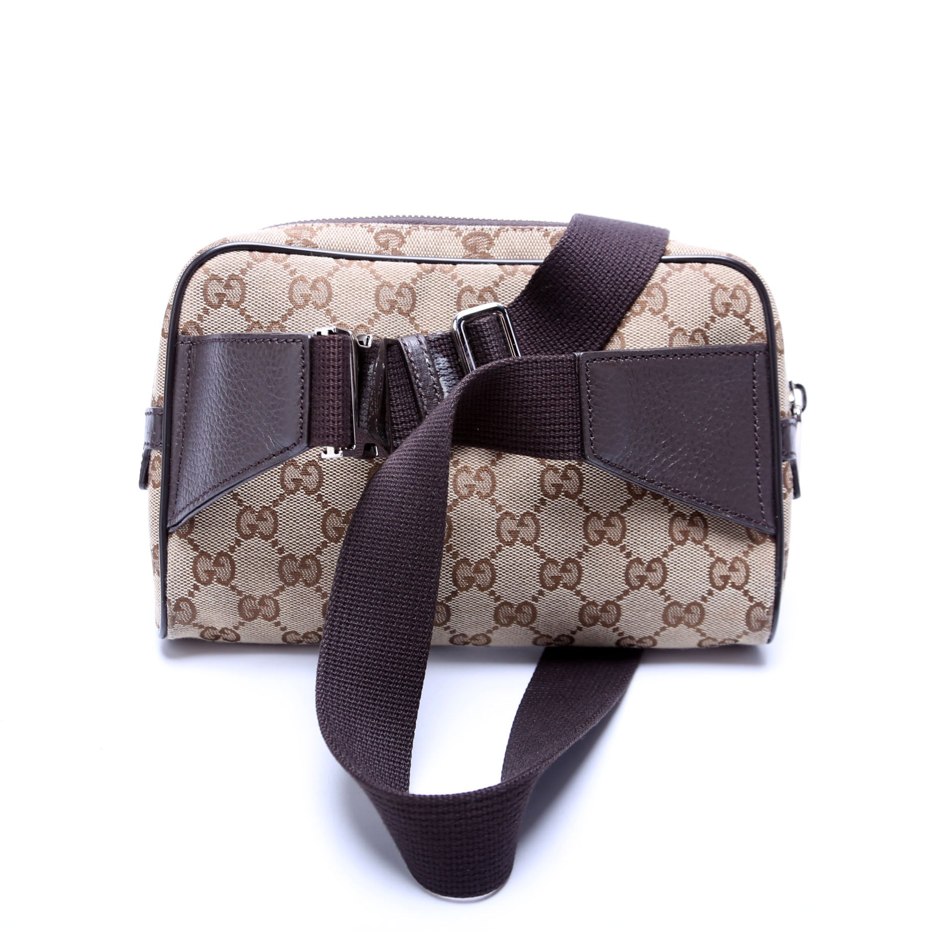 GCCI  GG Canvas Belt Bag Brown