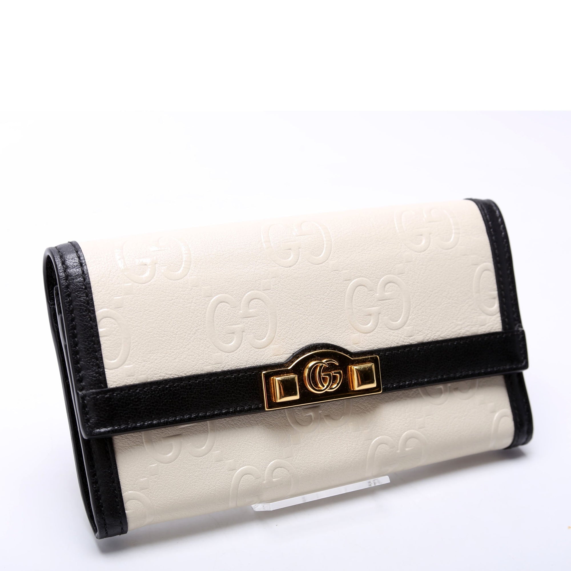 GCCI  Jumbo GG Wallet Beige/Black