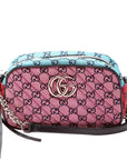 GCCI  Marmont Small Multicolor Canvas Camera Multicolor