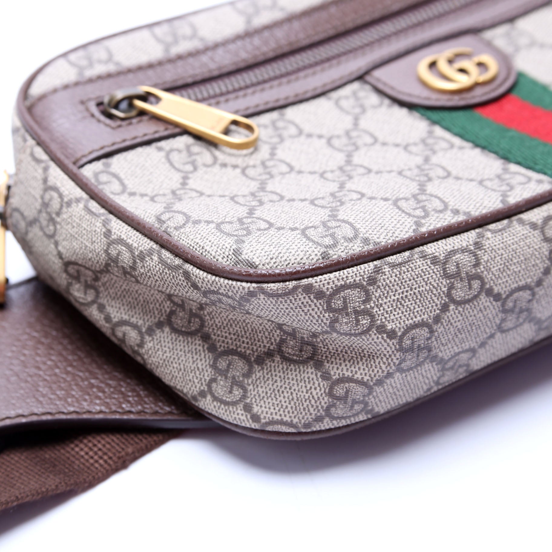 GCCI  Ophidia GG Belt Bag Brown