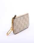 GCCI  GG Supreme Ophidia Key Case Beige