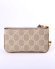GCCI  GG Supreme Ophidia Key Case Beige