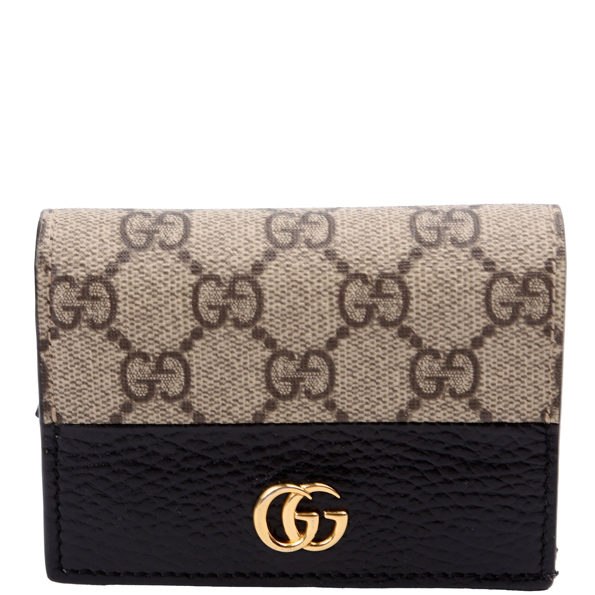 GCCI  GG Supreme Marmont Card Case Black